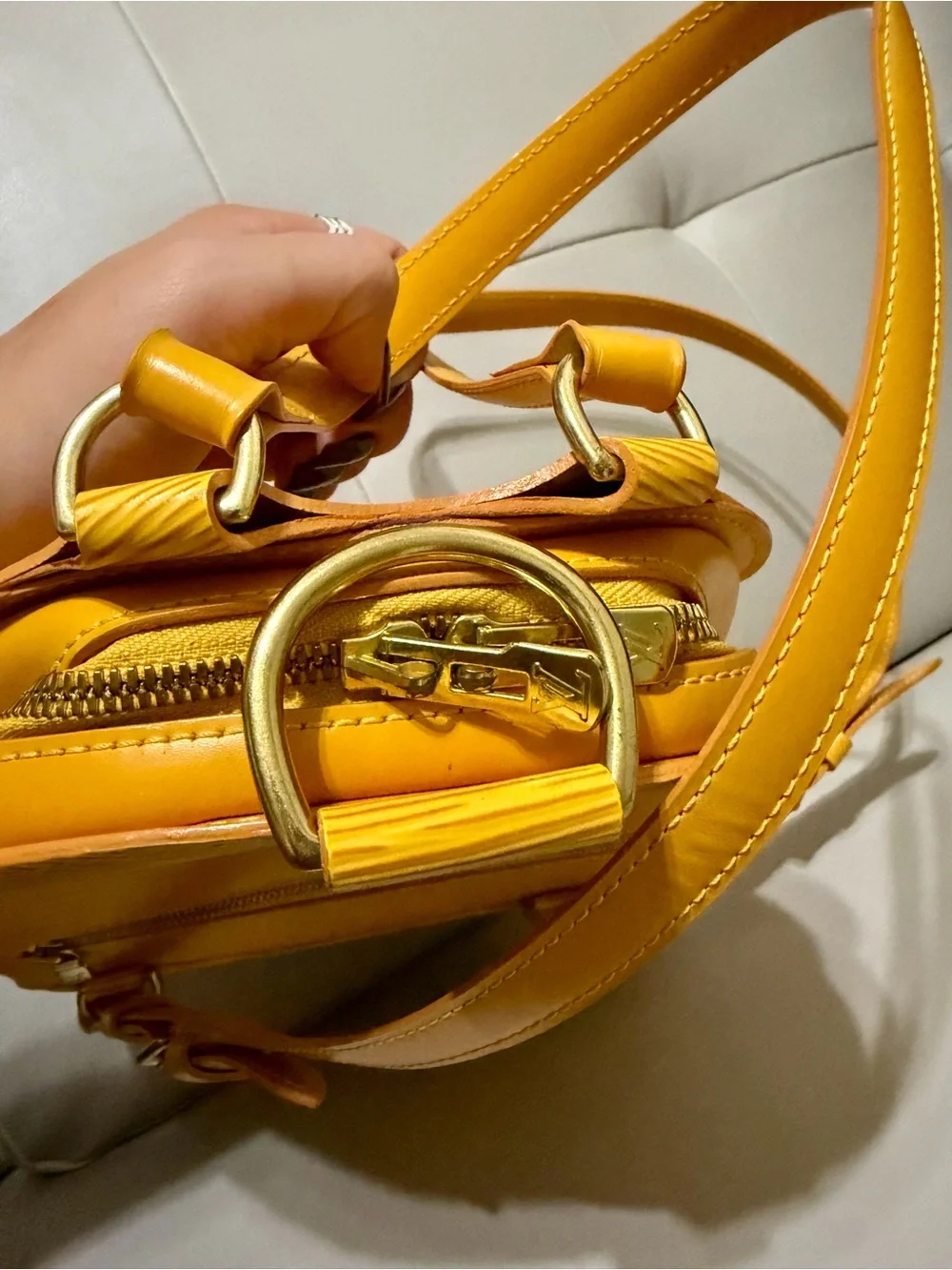 Louis Vuitton Yellow Epi Leather Mini Backpack